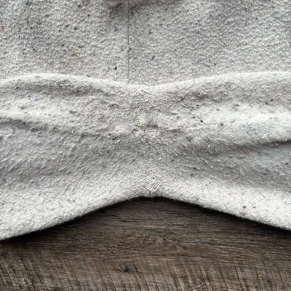 Sweater Set - joggers & v-neck sweater - speckled cream color - cotton blend - Picture 8 of 11